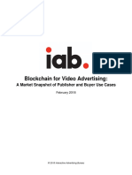 Blockchain For Video Advertising:: A Market Snapshot of Publisher and Buyer Use Cases