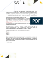 Exercícios - 2 Série EM - Biologia 2 - Semana 3