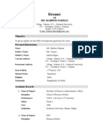 Sample CV