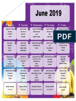 June 2019 Menu Bromenn 2