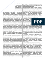 La Teoria Pedagogica y Su Importancia en La Formacion Docente