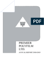 Premier Poly Film Ltd. AR-2018-19