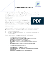 Method Statement of Pipeline Pigging Services: Polmaz Limited