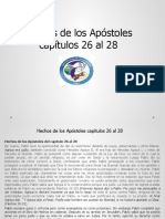 Hechos de Los Apóstoles Capítulos 26 Al 28