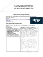 Scaffolded Reading Lesson Plan