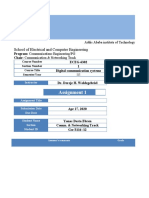 Assignment 1: School of Electrical and Computer Engineering