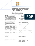 Solucion de Sistemas de Ecuaciones Lineales 2X2