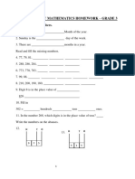 Grade 3 April Homework - 1