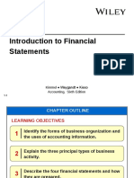 Introduction To Financial Statements: Kimmel Weygandt Kieso Accounting, Sixth Edition