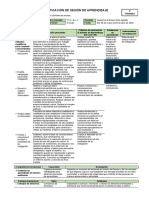 Planificación de Sesión de Aprendizaje: 1º Trimestre