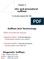 Diagnostic and Procedural Suffixes: DR Ibrahim Aqtam RN, PHD