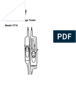 Multifunction Voltage Tester Model VT10: User's Guide