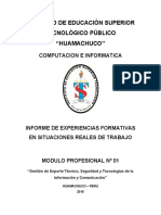 Informe de Practicas Modulo 01 2019