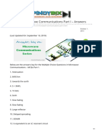 MCQs in Microwave Communications Part I Answers