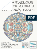 4 Marvelous Jeweled Mandala Coloring Pages