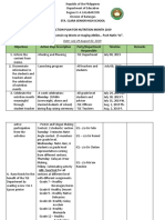 Action Plan For Nutrition Month 2019