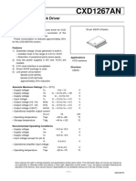 CXD1267AN: CCD Vertical Clock Driver