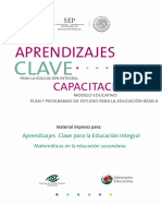 Curso Matemáticas en La Educación Secundaria