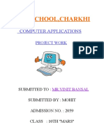 R.E.D School, Charkhi: Computer Applications