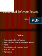 Automated Software Testing