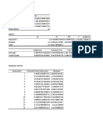 Regression Statistics