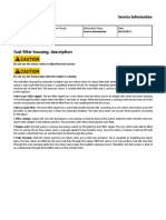 Fuel Filter Housing Explanation