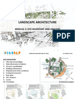 Landscape Architecture: Module 2: Site Inventory and Analysis