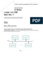 Name: Akhil Boby Class: S4 CSE Roll No: 7: Bus Structure