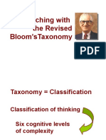 Revised Bloom's Taxonomy