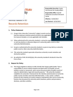 Records Retention: University Standard 04-010