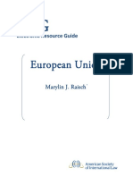 European Union: Electronic Resource Guide