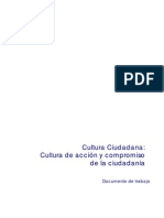 Cultura Ciudadana Cultura de Acción y Compromiso de La Ciudadania