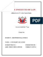 Indore Institute of Law: Project On