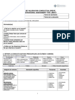 Escala Breve de Valoracion Conductual (Bbat)