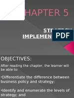 Chapter 5 Strategy Implementation