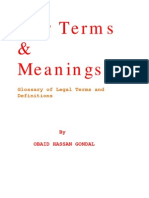 Dictionary of Law Terms