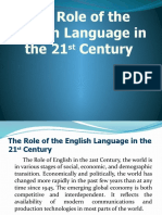 The Role of The English Language in The