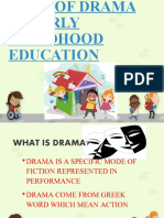 Role of Drama in Early Childhood Education