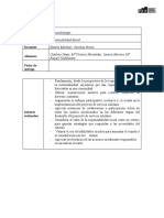 Informe de Reflexión Sobre El Proyecto de Responsabilidad Social