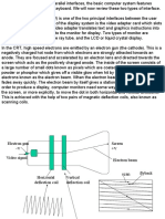 The Video Display Unit (VDU) Is One of The Two Principal Interfaces Between The User