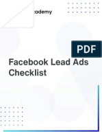 Facebook Lead Ads Checklist