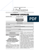 Decreto de Urgencia Que Establece Diversas Medidas Excepcionales y Temporales para Prevenir La Propagación Del Coronavirus (Covid-19) en El Territorio Nacional