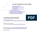 Data Migration - Excel or CSV To MARC