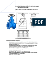 Valvula de Hierro Ductil Fabricada Según NTP Iso 7259