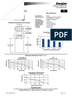 Datacheet Bateria 9V Energizer PDF