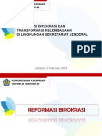 Transformasi Kelembagaan - Tenaga Pengkaji Bidang Perencaan Strategik