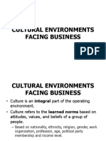 LECTURE 2. Cultural Environments Facing Business PDF