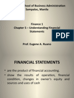 Chapter 5 Understanding Financial Statements