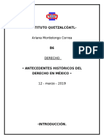 Antecedentes Históricos Del Derecho en México