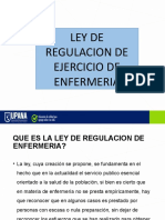 Ley de Regulacion de Ejercicio de Enfermeria